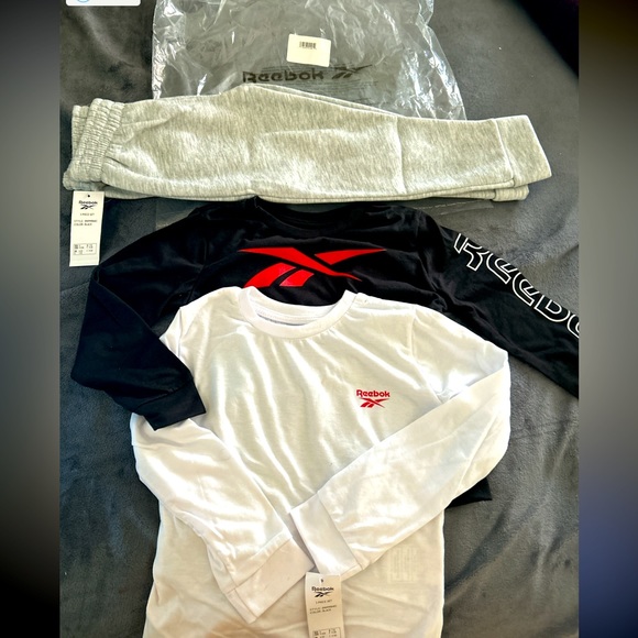Reebok Other - ❌SOLD❌Reebok Boys 3 Piece Set - 2 Long Sleeve Basketball  T-Shirt Size 5 and 1